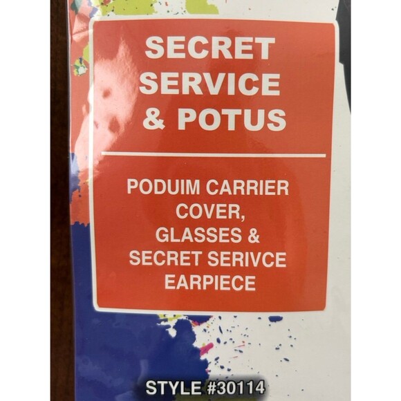 Adult's Baby And Me Secret Service POTUS Carrier Costume Accessory Kit NEW - Picture 5 of 7